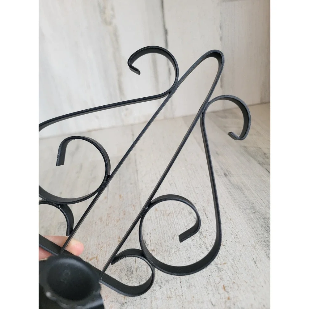 Hanging black candle stick holder wall home decor metal vintage Unique Home